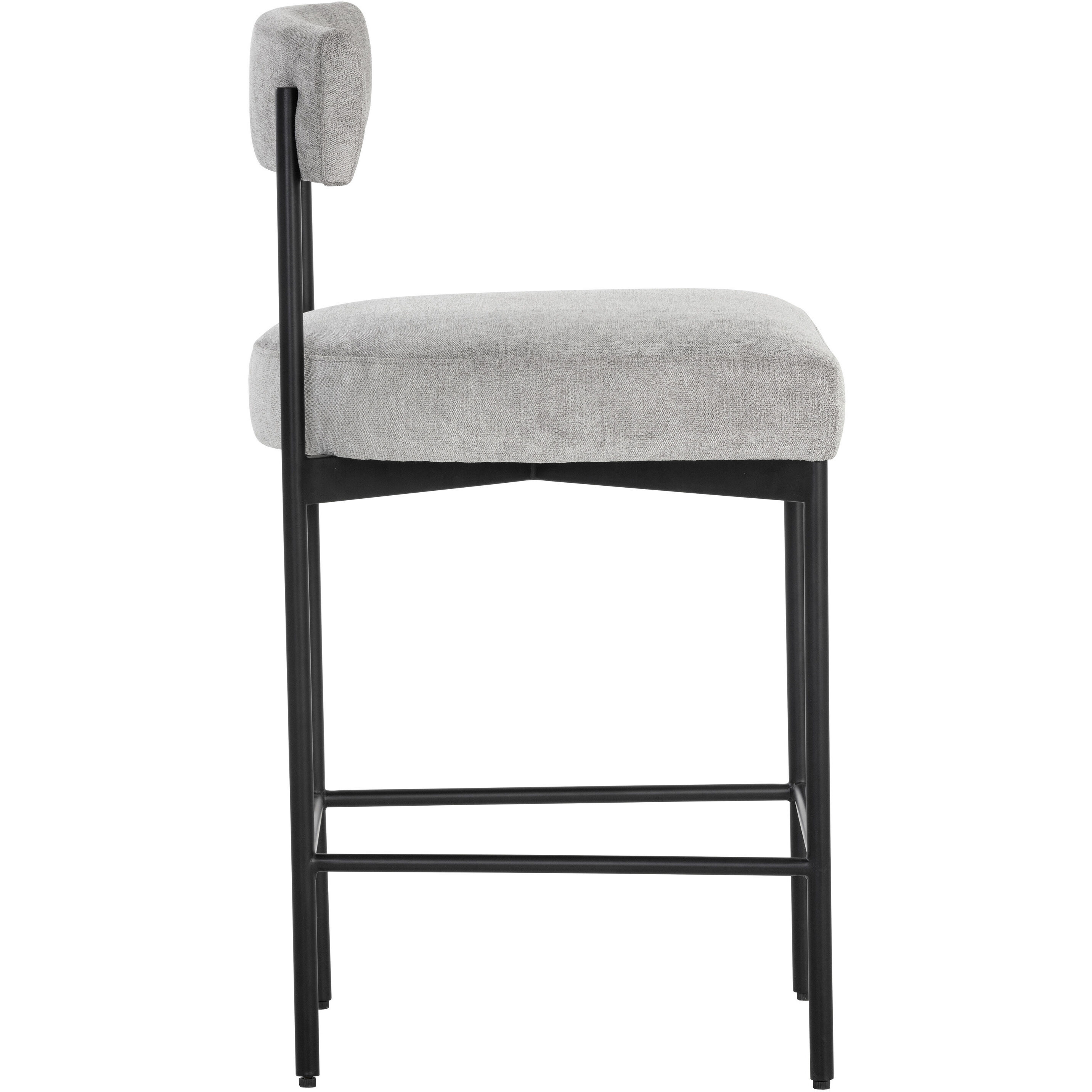 Seneca 36.5 inch Black / Polo Club Stone Counter Stool